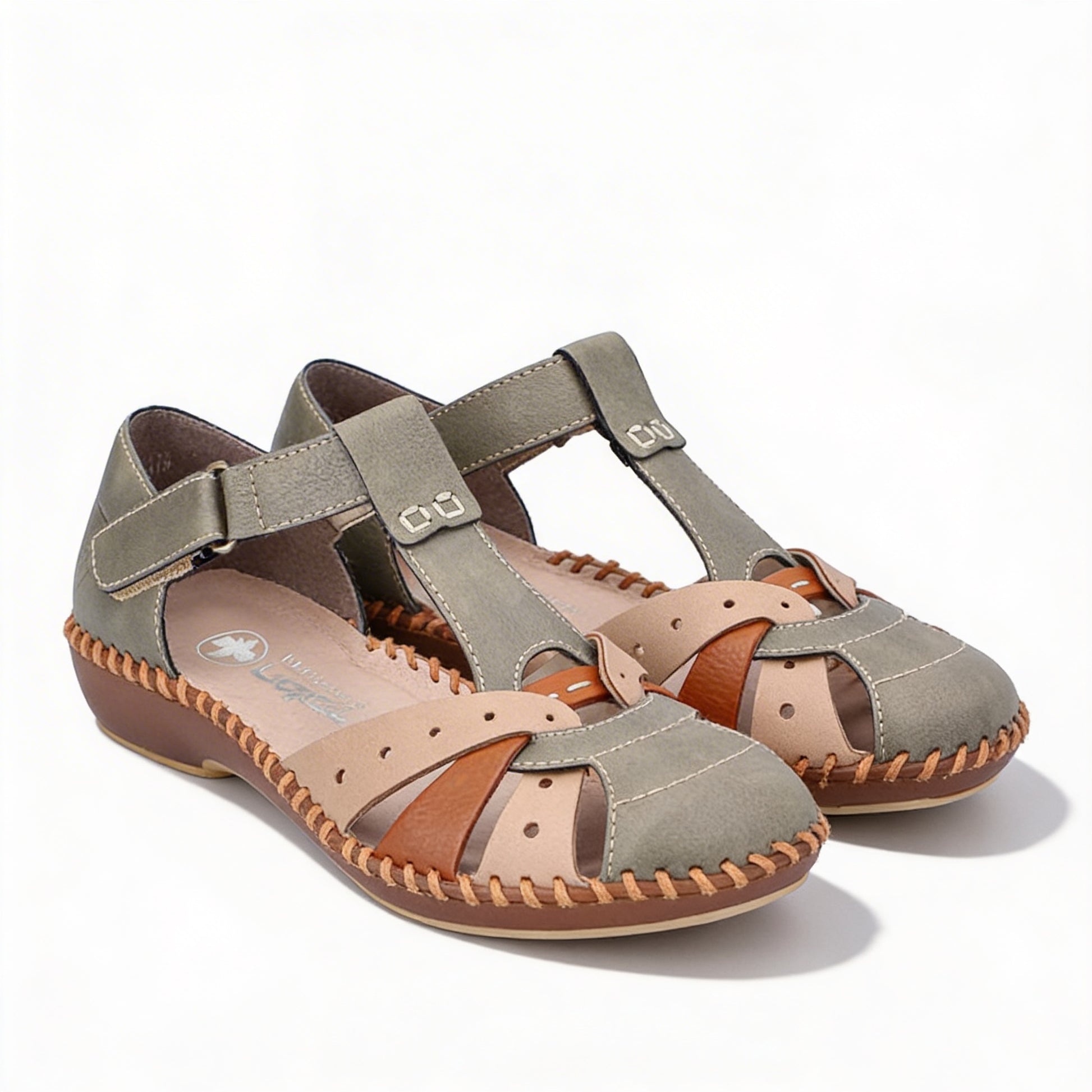Rieker M1655-54 Womens Sandals Green