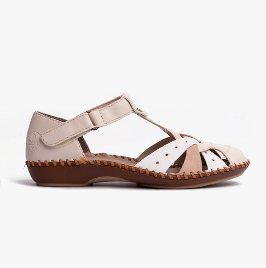 Rieker M1655-61 Womens Sandals Beige