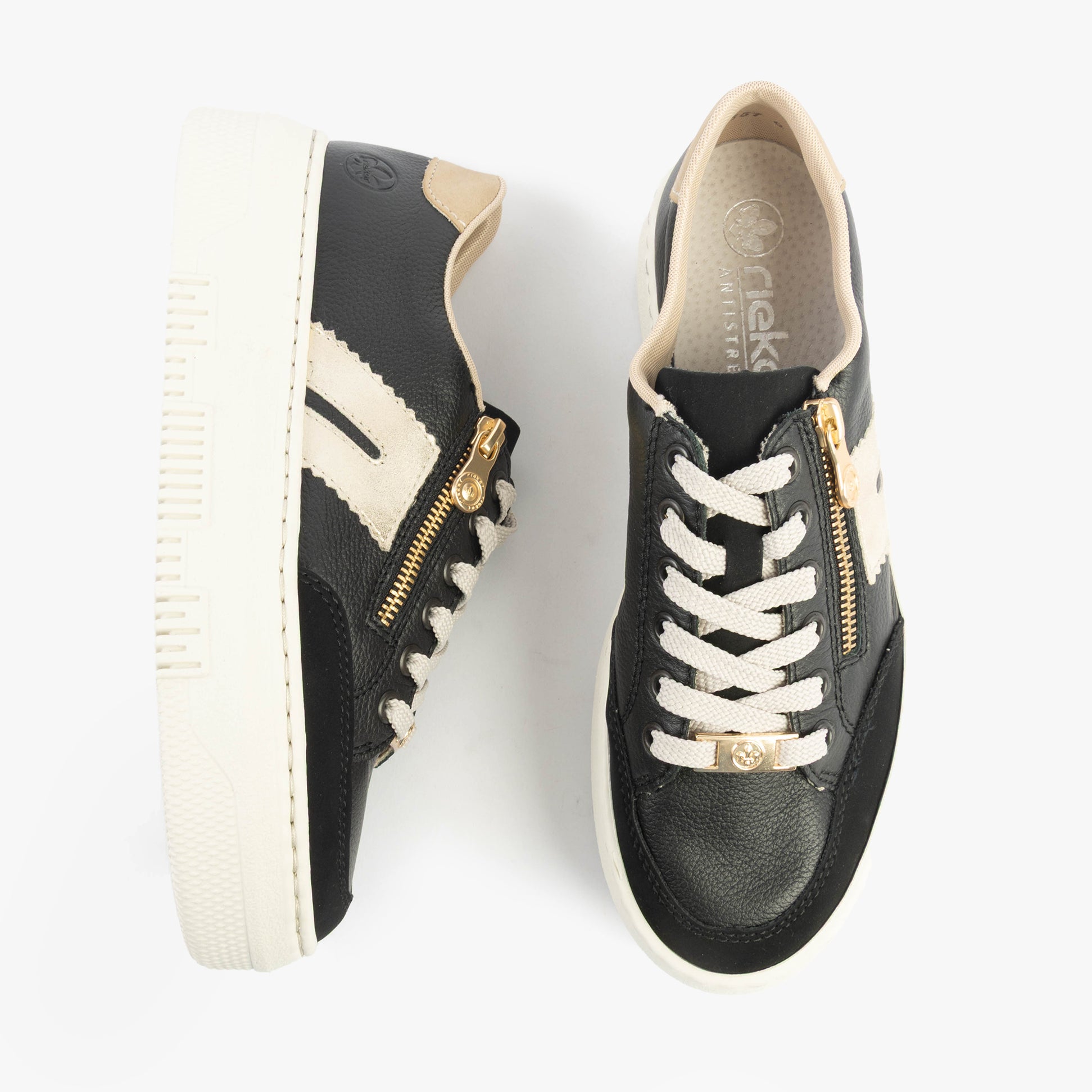 Rieker M1912-00 Womens Trainers Black