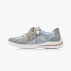 Rieker M35G6-12 Womens Shoes Blue