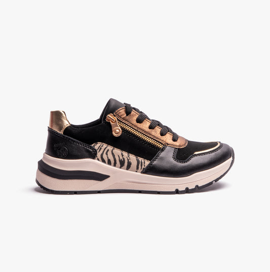 Rieker M6616-00 Womens Shoes Black
