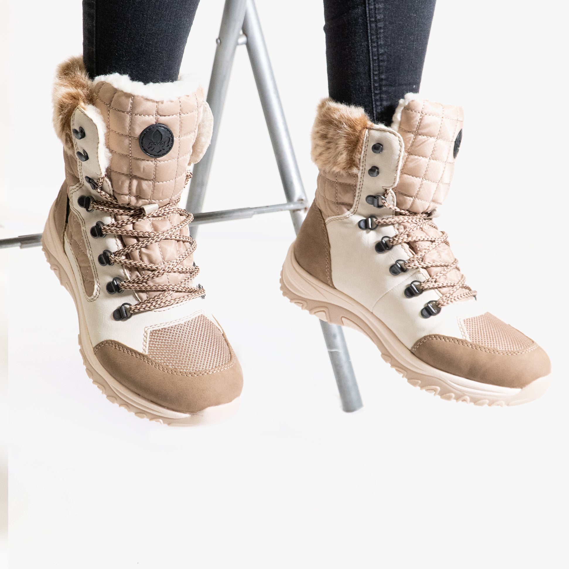 Rieker M9644-60 Womens Boots Beige