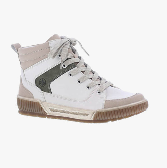 Rieker N0703-80 Womens Boots White