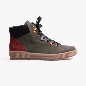 Rieker N0711-54 Womens Boots Green