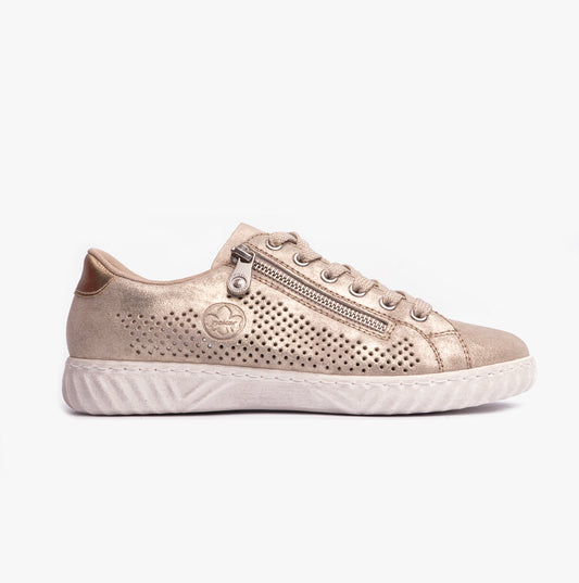 Rieker N0901-62 Womens Shoes Beige