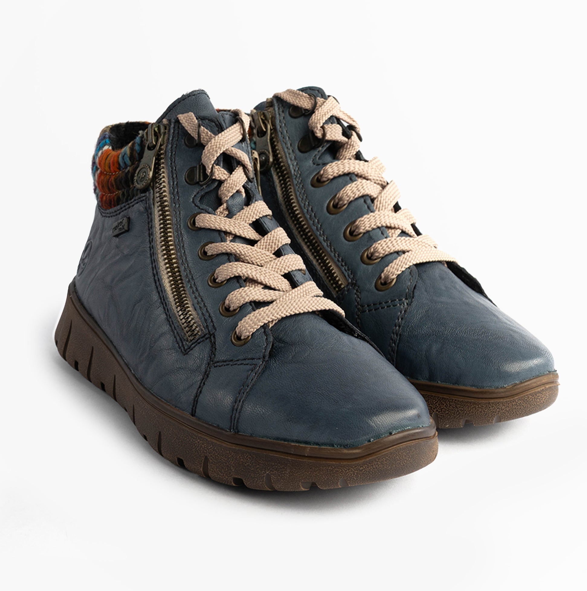 Rieker N1305-14 Womens Boots Blue