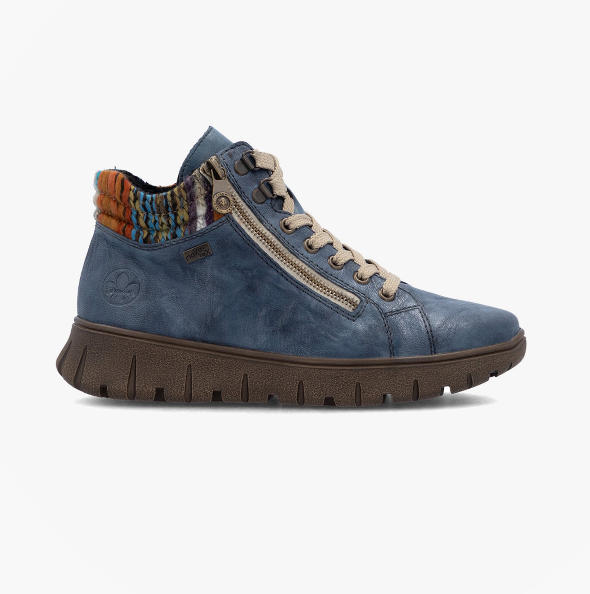 Rieker N1305-14 Womens Boots Blue