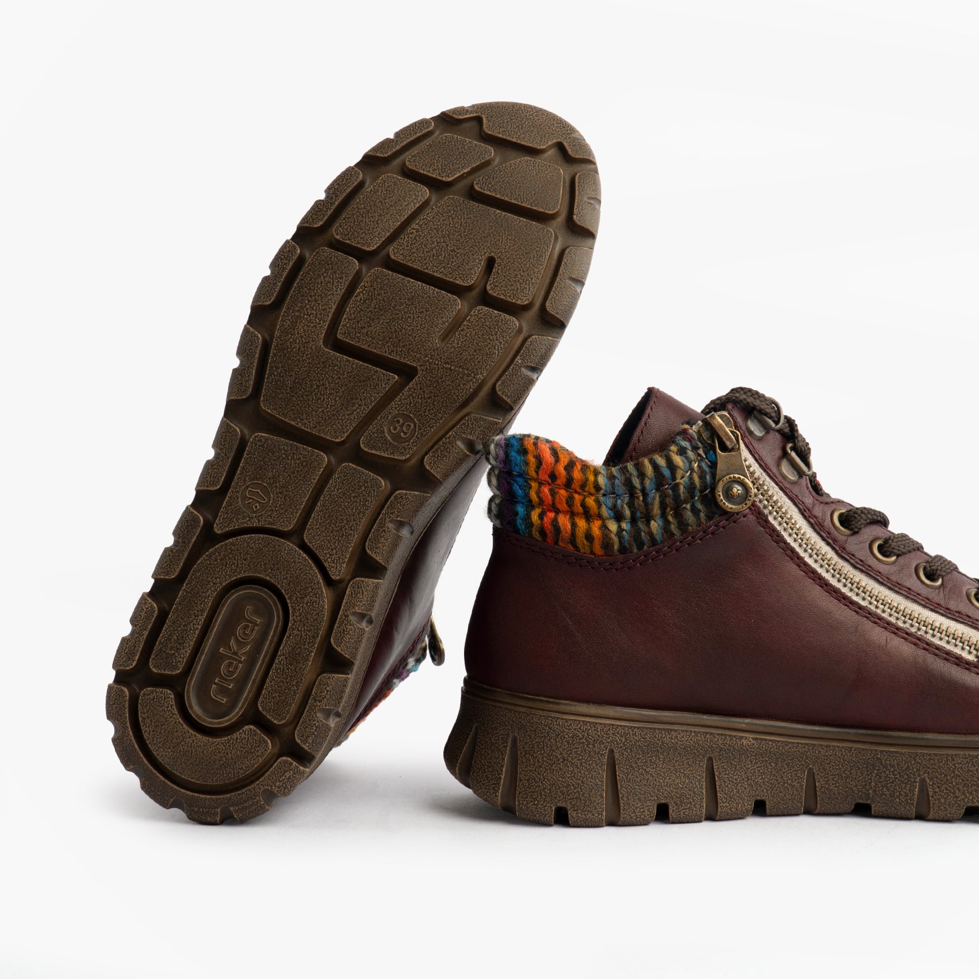 Rieker N1305-35 Womens Boots Red