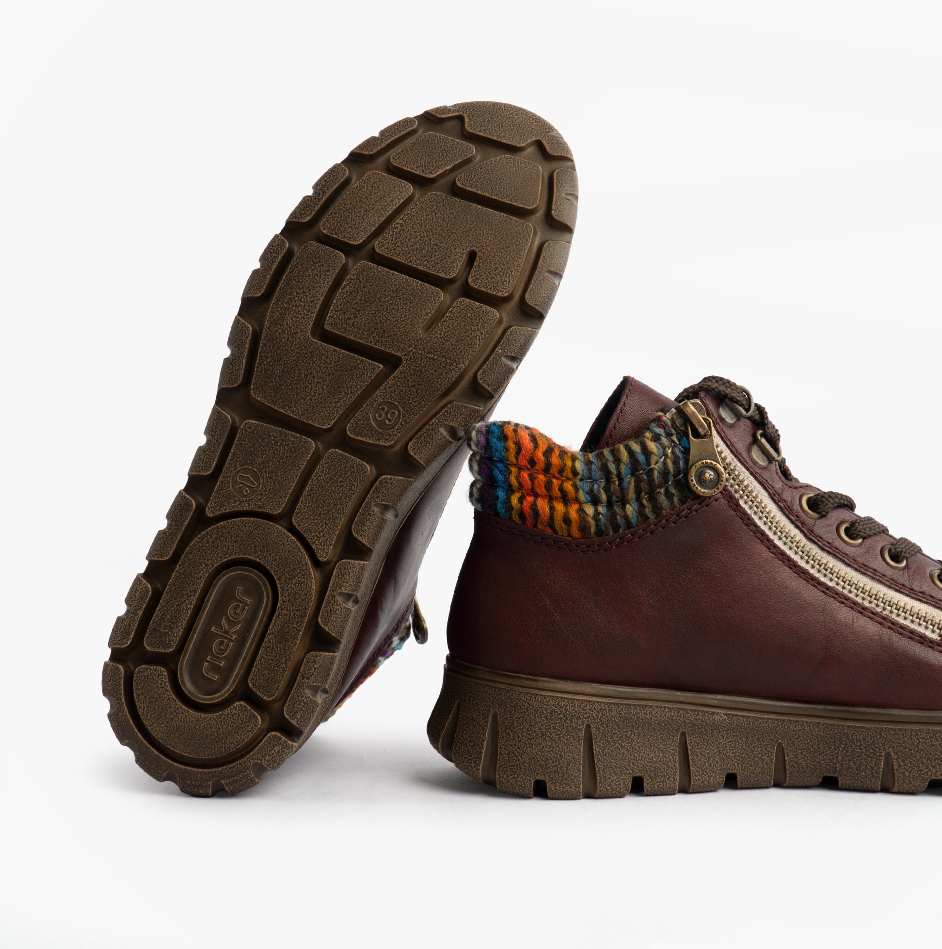 Rieker N1305-35 Womens Boots Red