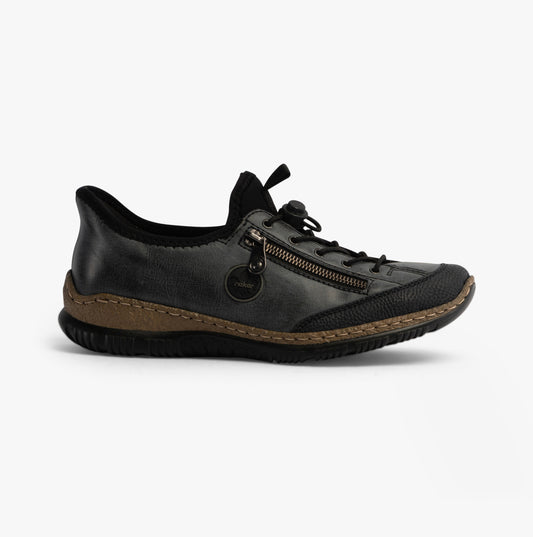 Rieker N3267-14 Womens Shoes Blue