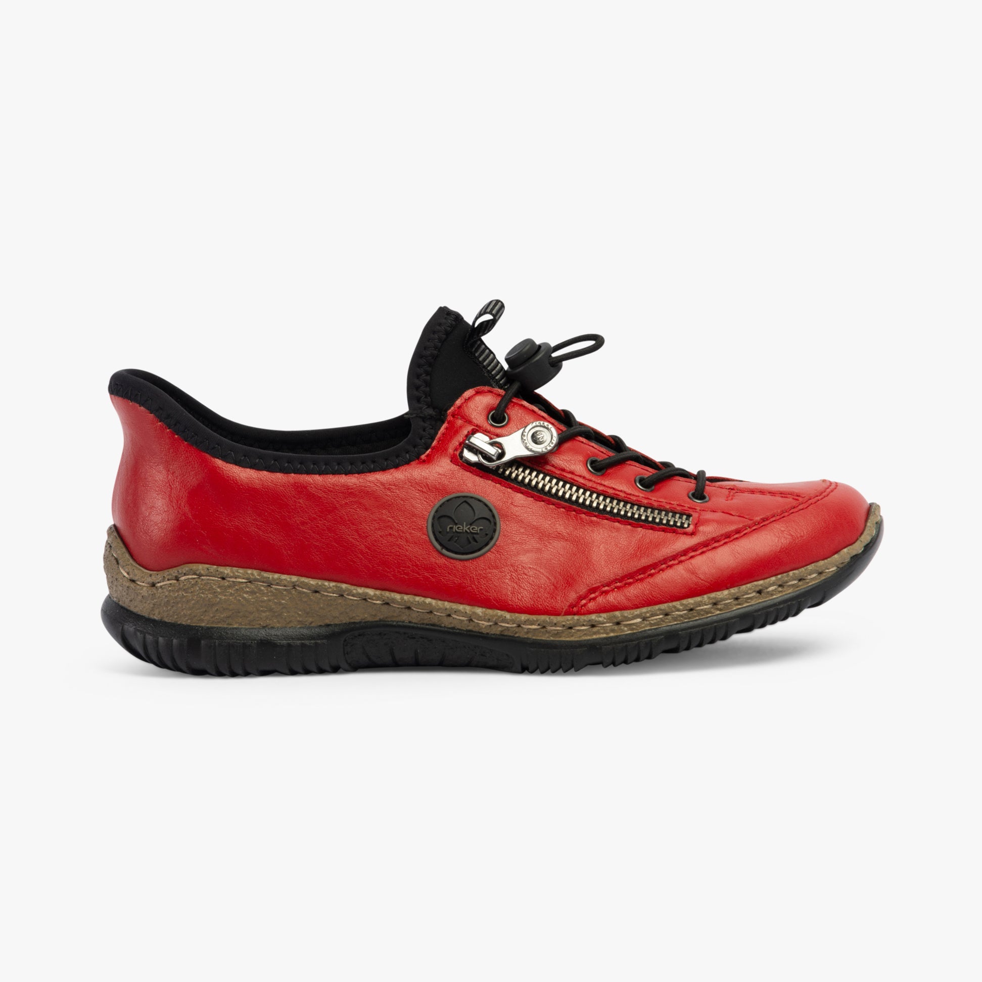 Rieker N3267-33 Womens Shoes Red
