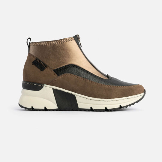 Rieker N6352 Womens Ankle Boots Brown