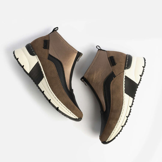 Rieker N6352 Womens Ankle Boots Brown