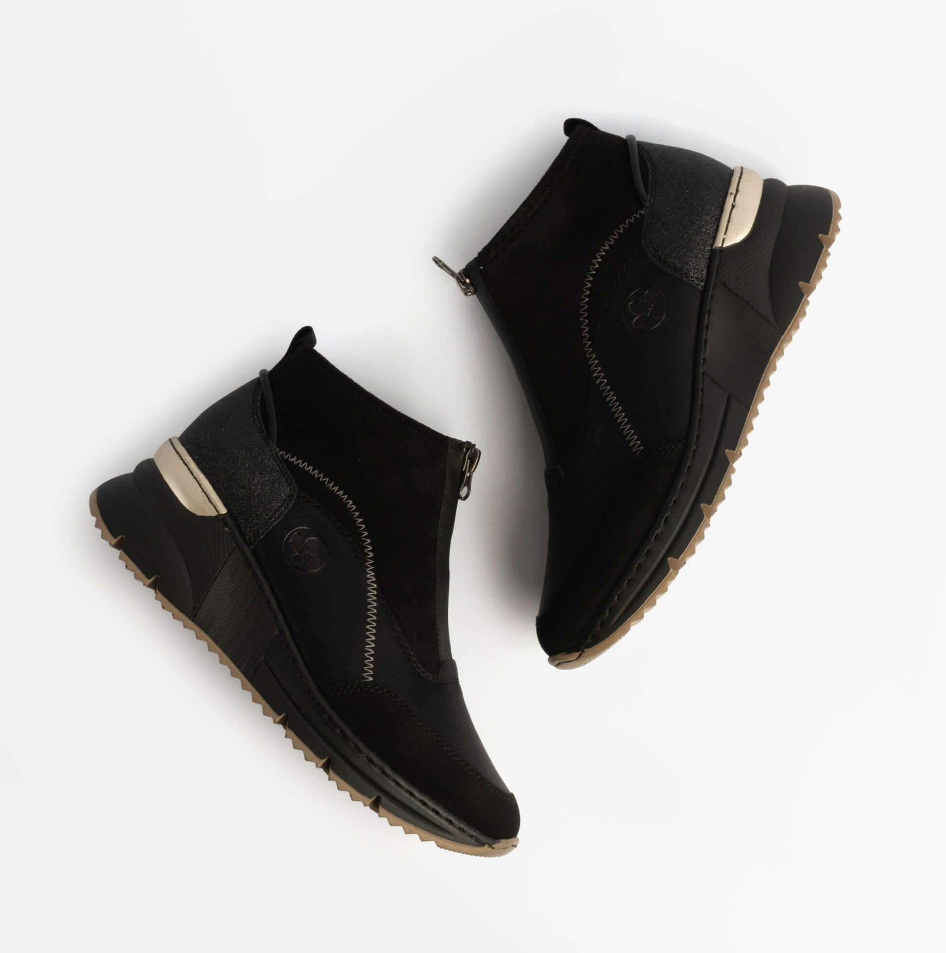 Rieker N6361-00 Womens Boots Black