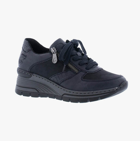 Rieker N8307-14 Womens Trainers Blue