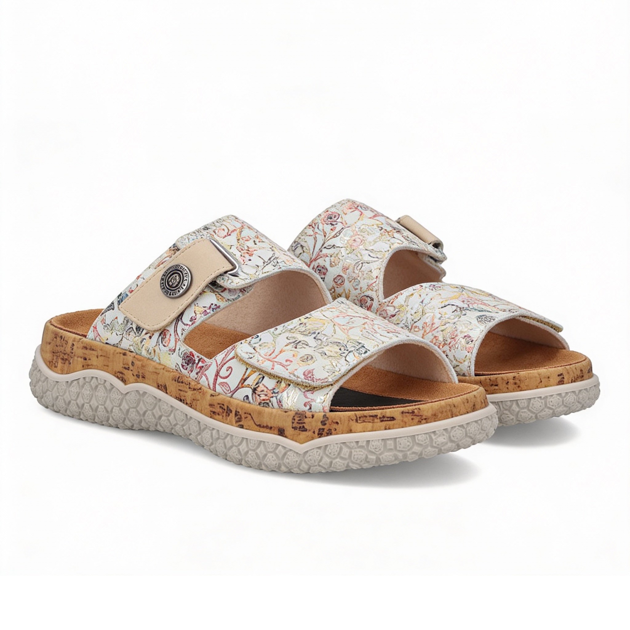 Rieker V0300 Womens Cross Strap Sandals Multi