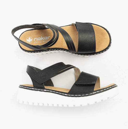 V1364-00 Womens Sandals Black