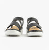 Rieker V1364-00 Womens Sandals Black