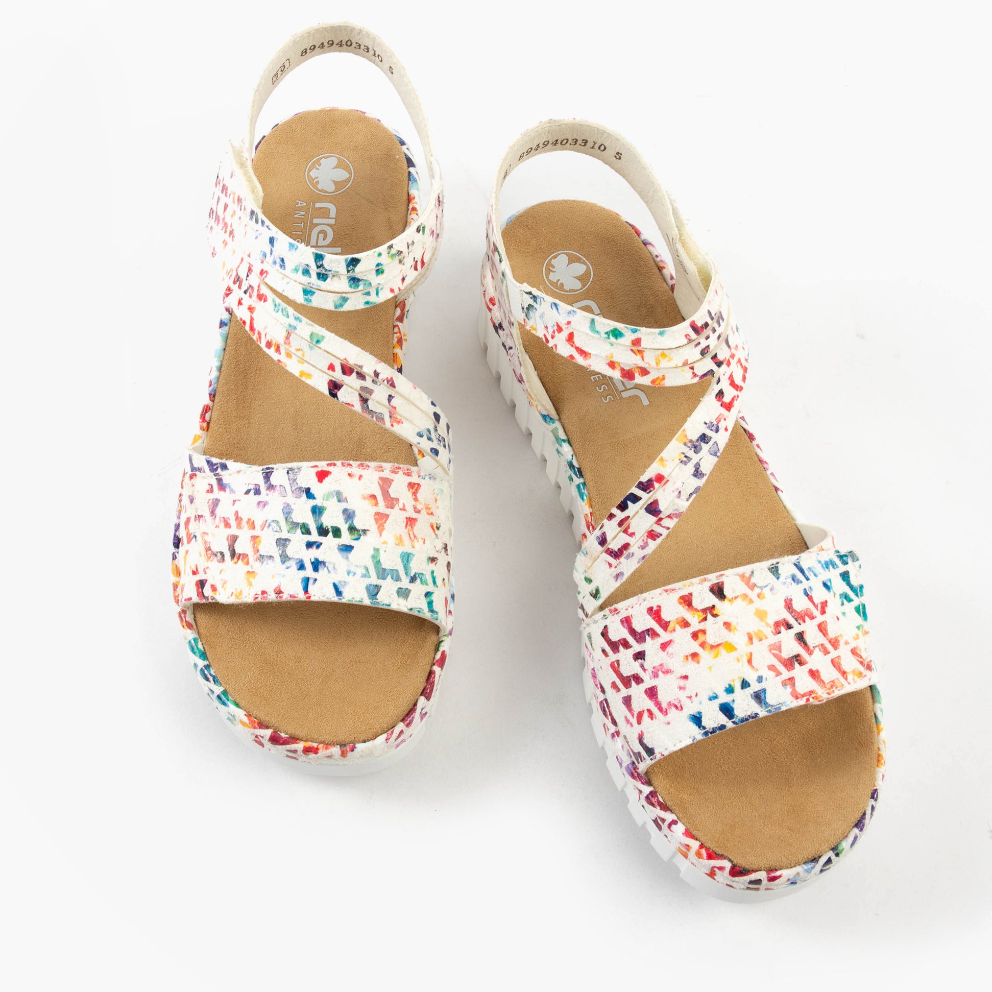 Rieker V1364-90 Womens Sandals Multi
