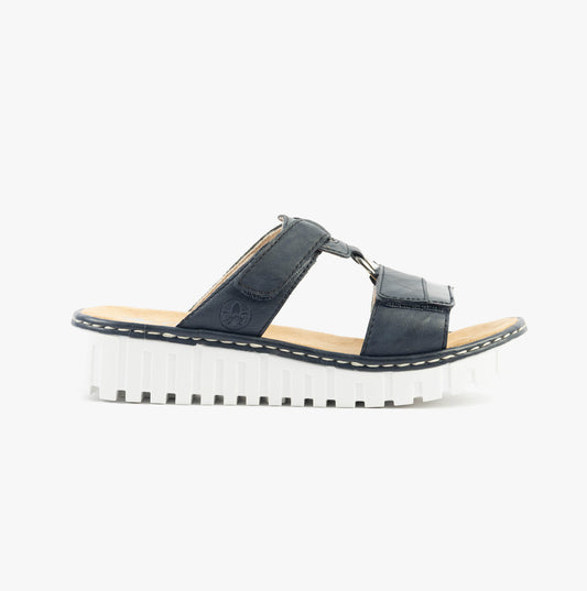 Rieker V1396-14 Womens Sandals Blue