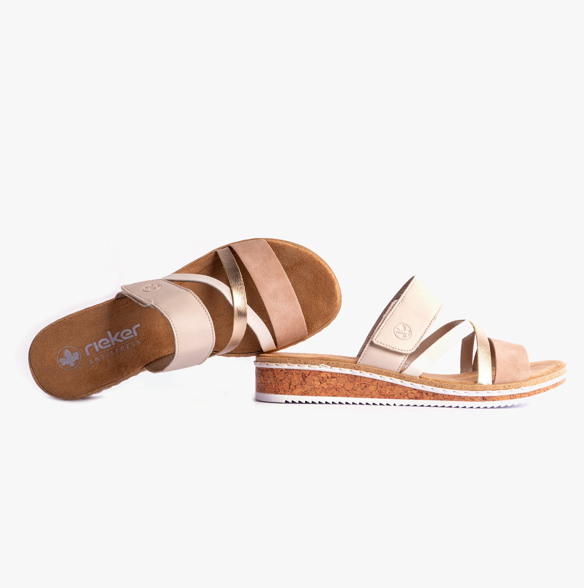 Rieker V3652-94 Womens Sandals Multi