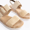 Rieker V3950-61 Womens Sandals Beige