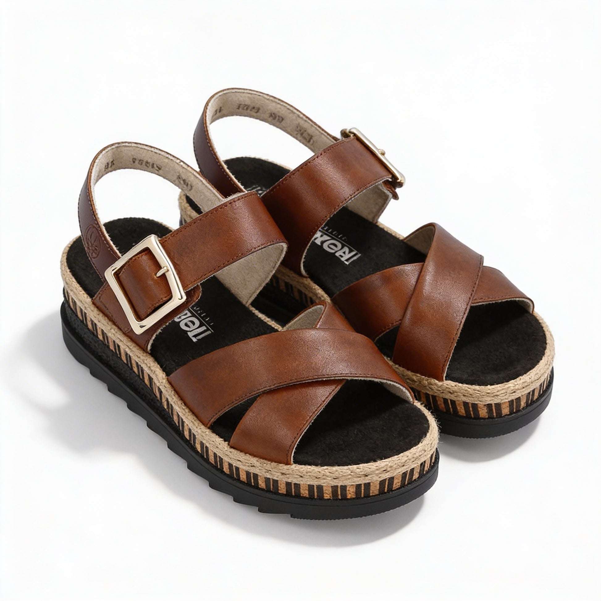 Rieker V7951-24 Womens Sandals Brown