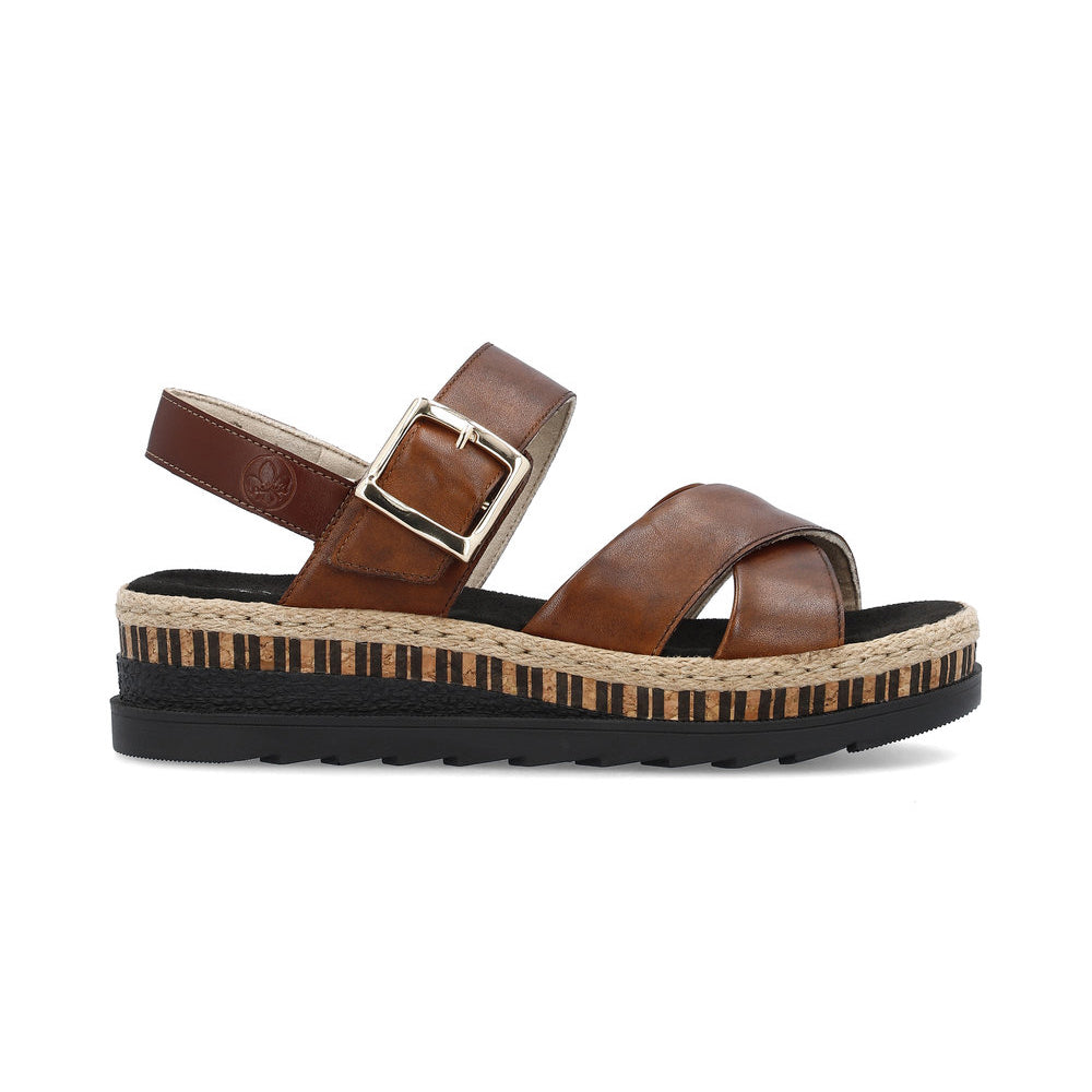 Rieker V7951-24 Womens Sandals Brown