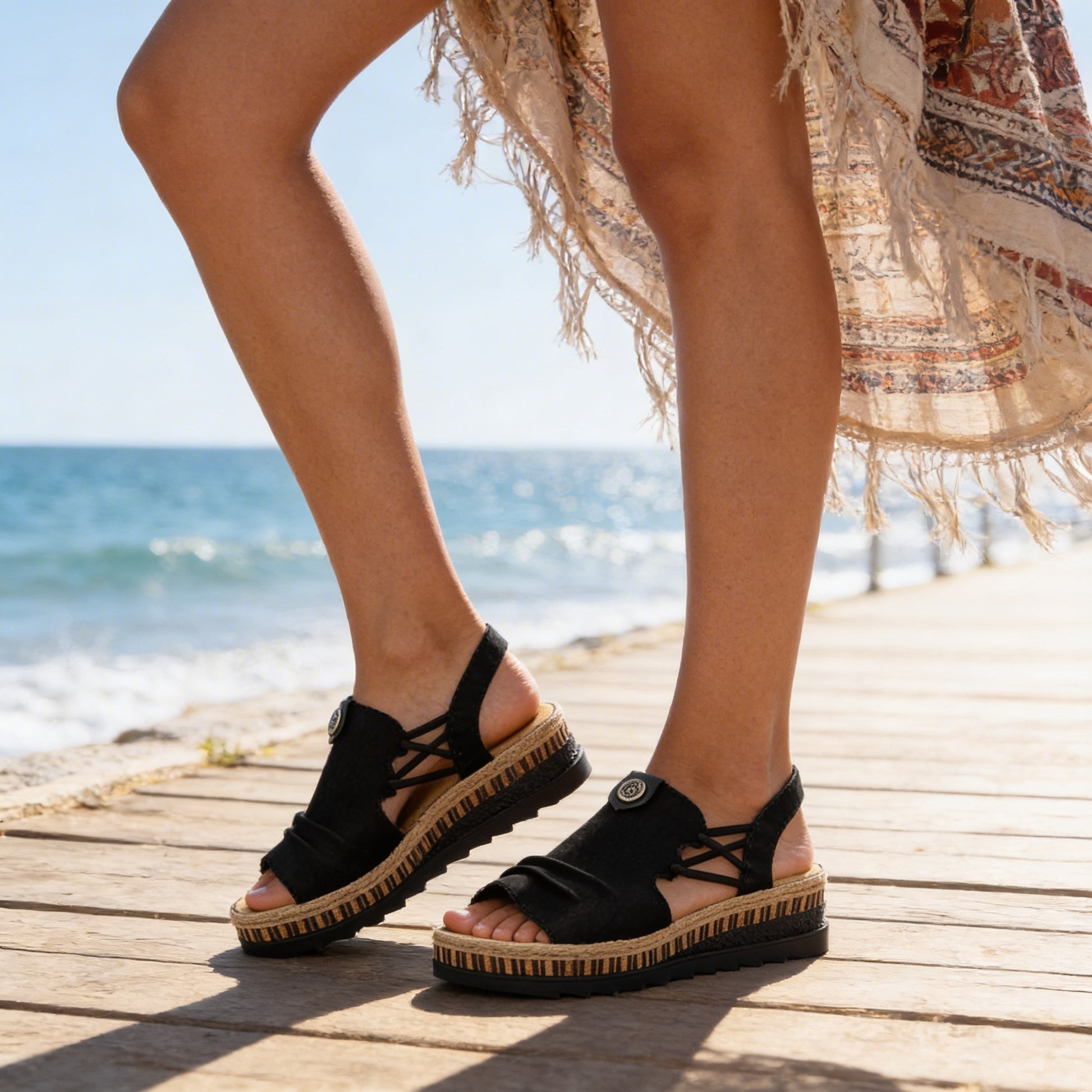 Rieker V7972-00 Womens Sandals Black