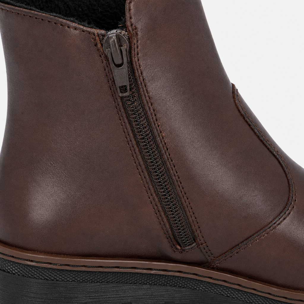 Rieker X9165 Womens Ankle Boots Ebony Brown