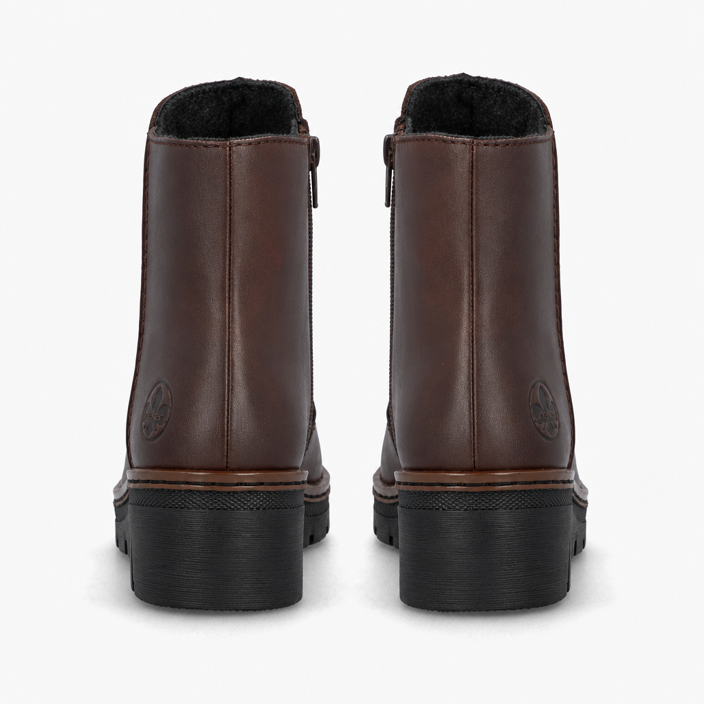 Rieker X9165 Womens Ankle Boots Ebony Brown