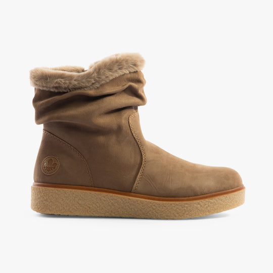Rieker Y0070 Womens Ankle Boots Brown