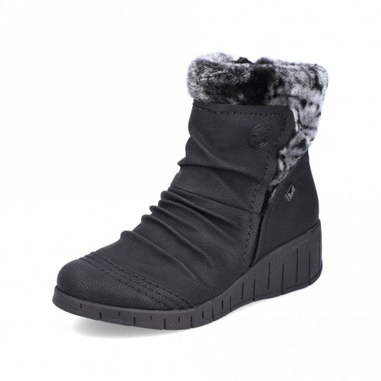 Rieker Y1361-00 Womens Winter Boots Black