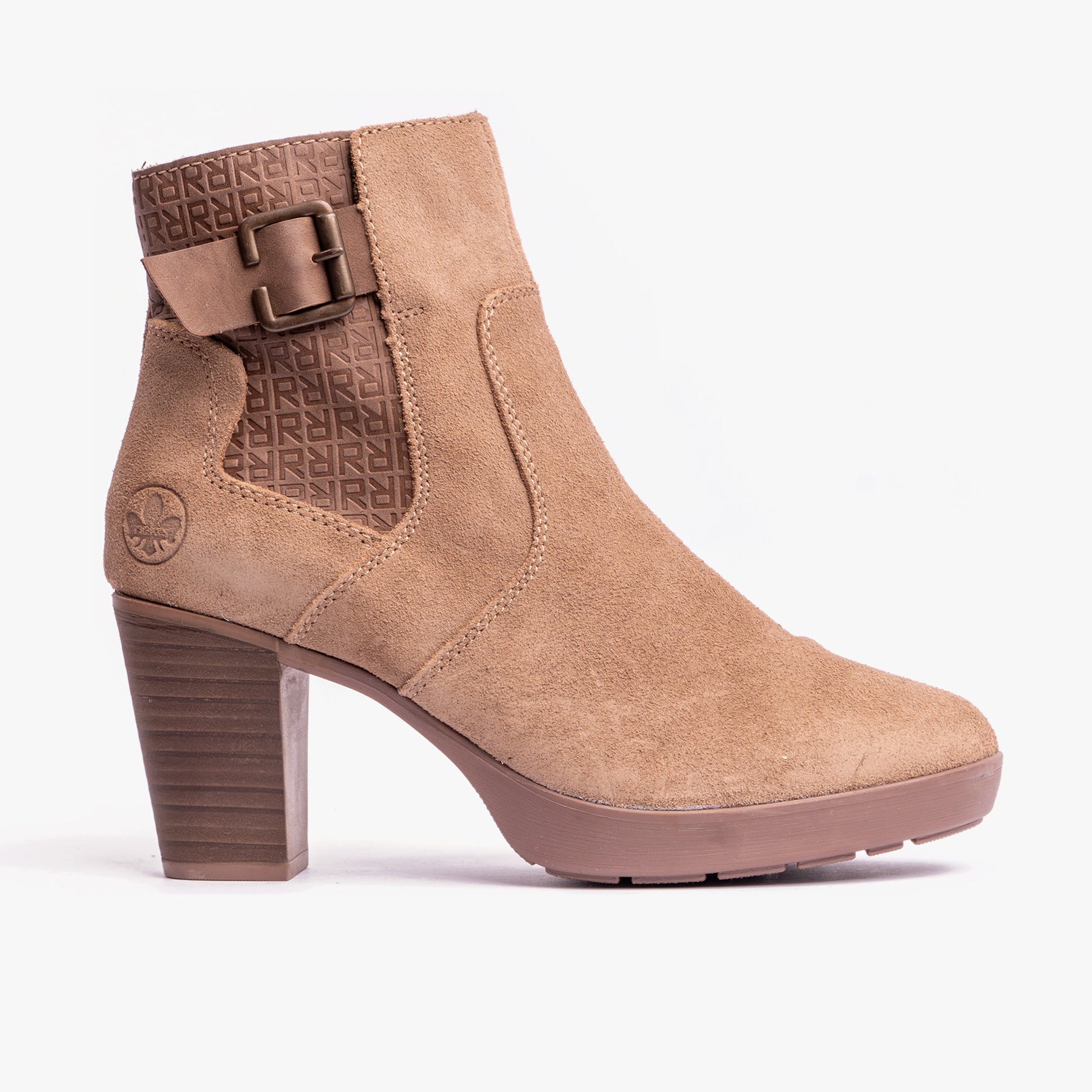 Rieker Y2252-64 Womens Ankle Boots Beige