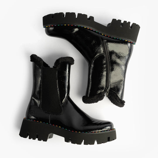 Rieker Y3350 Womens Chelsea Boots Black