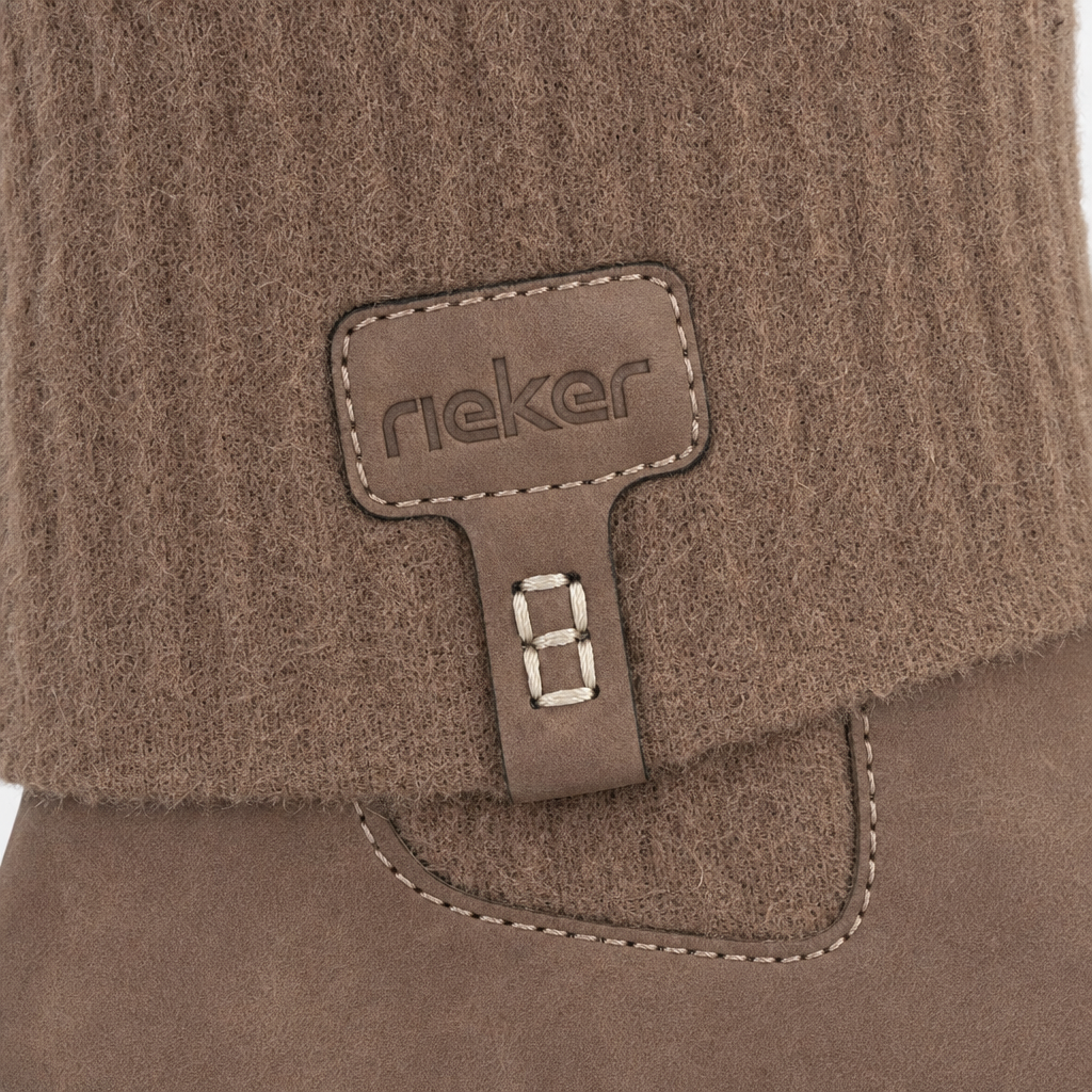 Rieker Y6350 Womens Ankle Boots Brown Wood