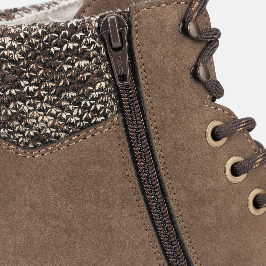Rieker Y7621 Womens Ankle Boots Brown/Beige