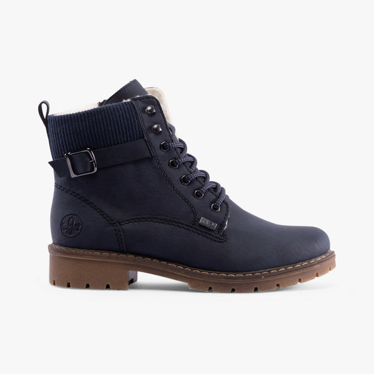 Rieker Y9102 Womens Ankle Boots Blue