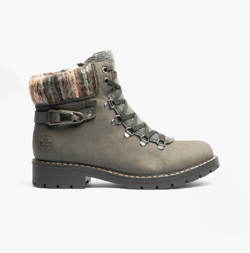 Rieker Y9131-45 Womens Ankle Boots Light Grey