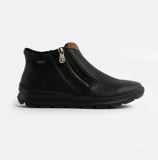 Rieker Z0059-00 Womens Boots Black
