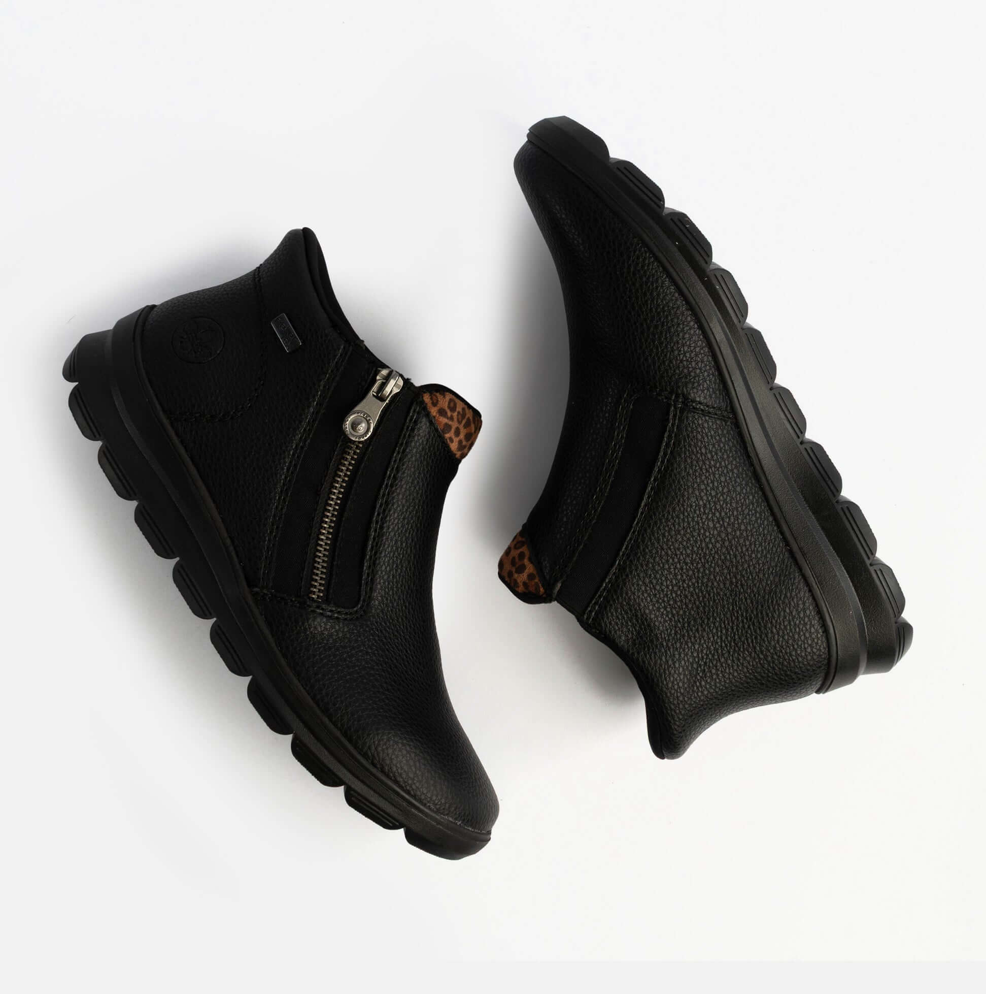 Rieker Z0059-00 Womens Boots Black