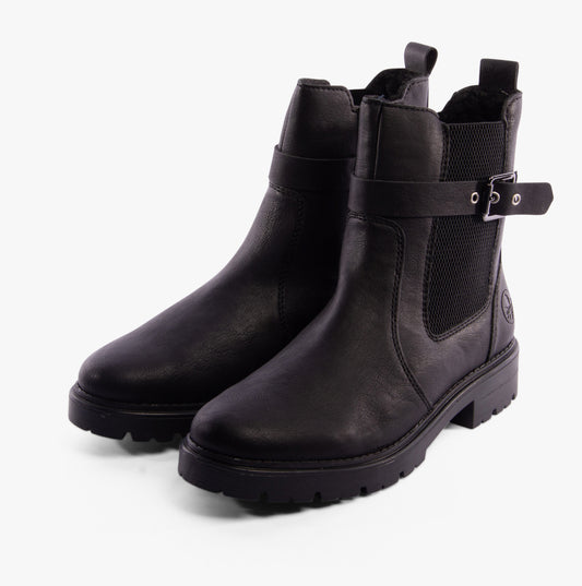 Rieker Z2856-00 Womens Boots Black