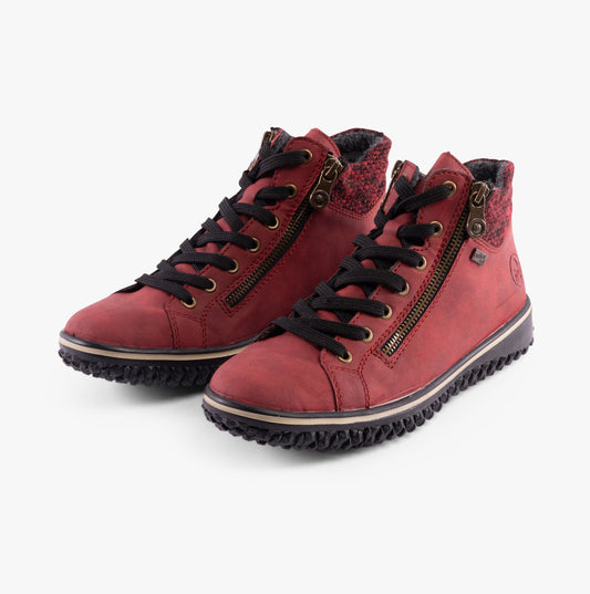 Rieker Z4263-35 Womens Boots Red