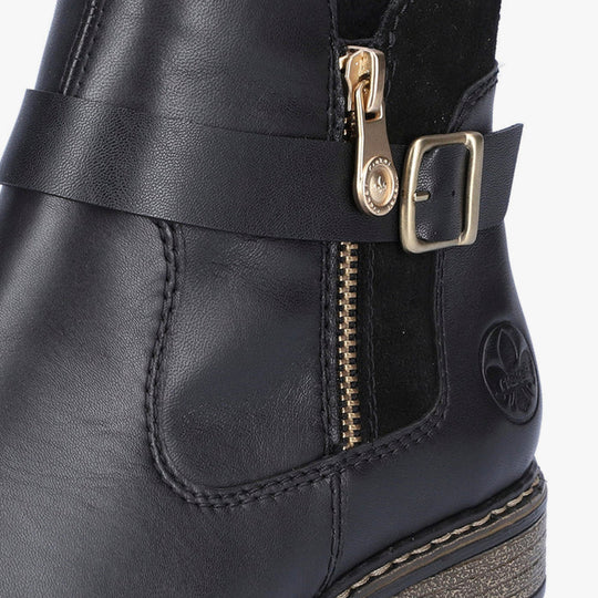 Rieker Z4959 Womens Chelsea Boots Black