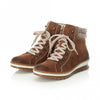 Rieker Z8610-24 Womens Casual Ankle Boots Deer Brown