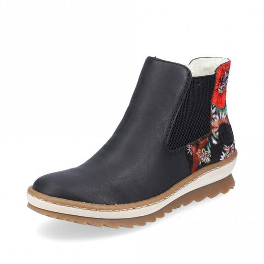 Rieker Z8689-00 Womens Chelsea Boots Black