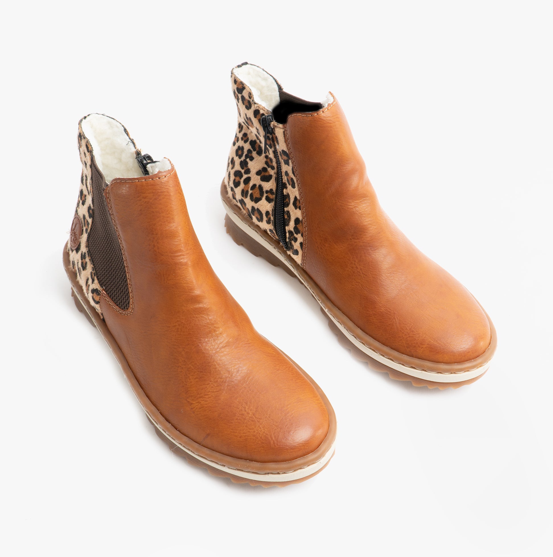 Rieker Z8689-24 Womens Ankle Boots Eagle Brown