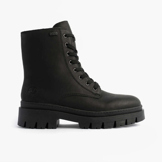 Rieker Z9447 Womens Biker Boots Black