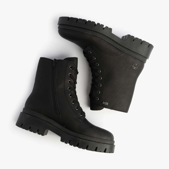 Rieker Z9447 Womens Biker Boots Black