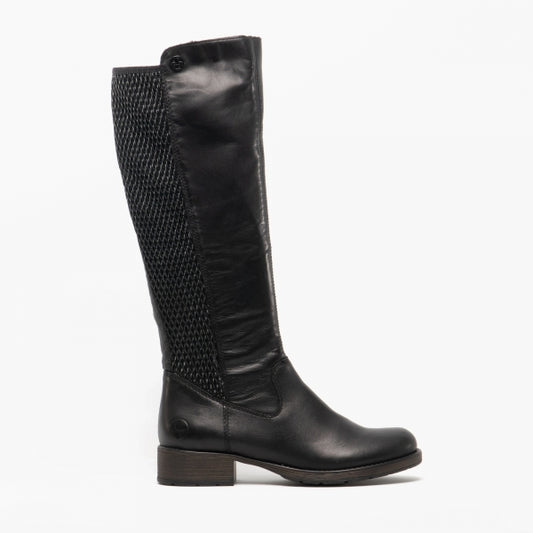 Rieker Z9591-00 Womens Tall Boots Black